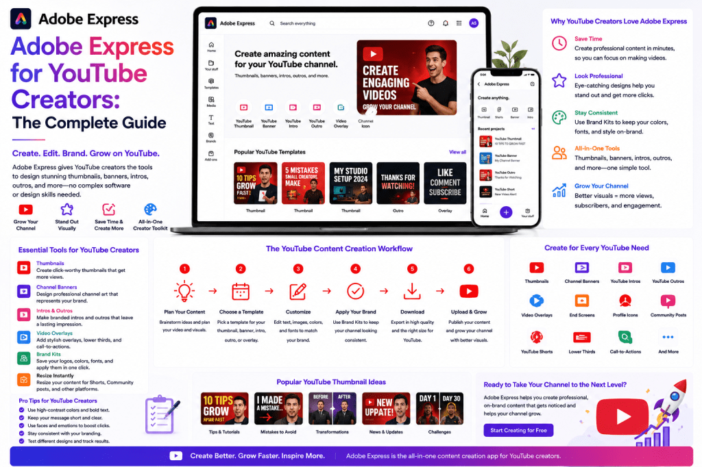 Adobe Express for YouTube Creators - The Complete Guide