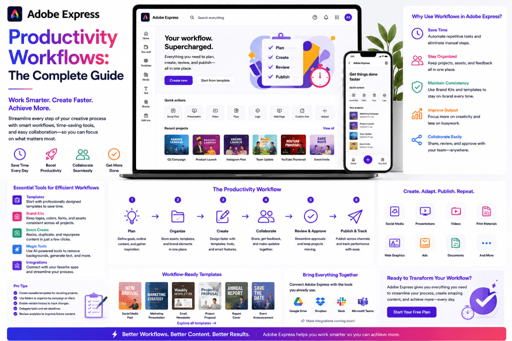 Adobe Express Productivity Workflows - The Complete Guide