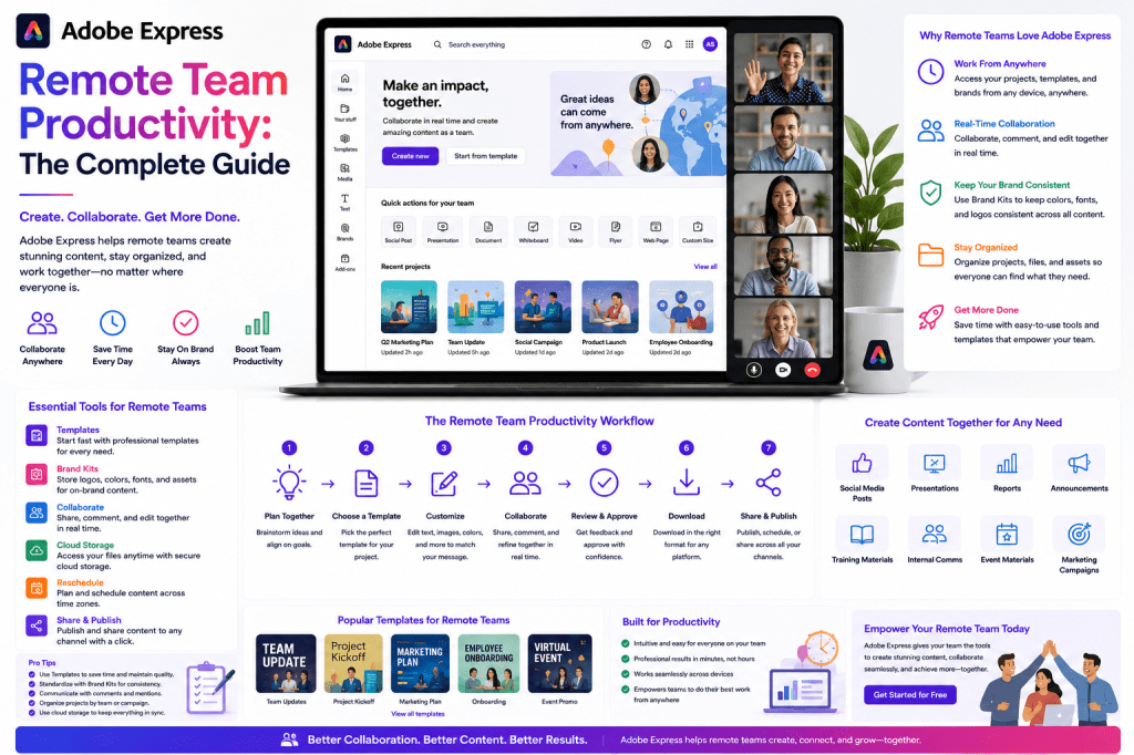 Adobe Express Remote Team Productivity - The Complete Guide
