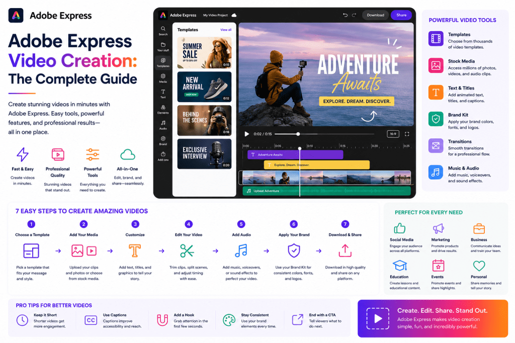Adobe Express Video Creation - The Complete Guide