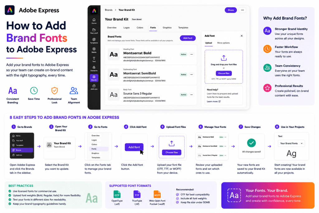 How to Add Brand Fonts to Adobe&nbsp;Express