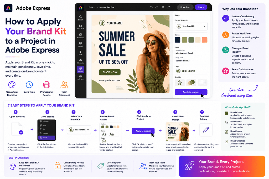 How to Apply Your Brand Kit to a Project in Adobe&nbsp;Express