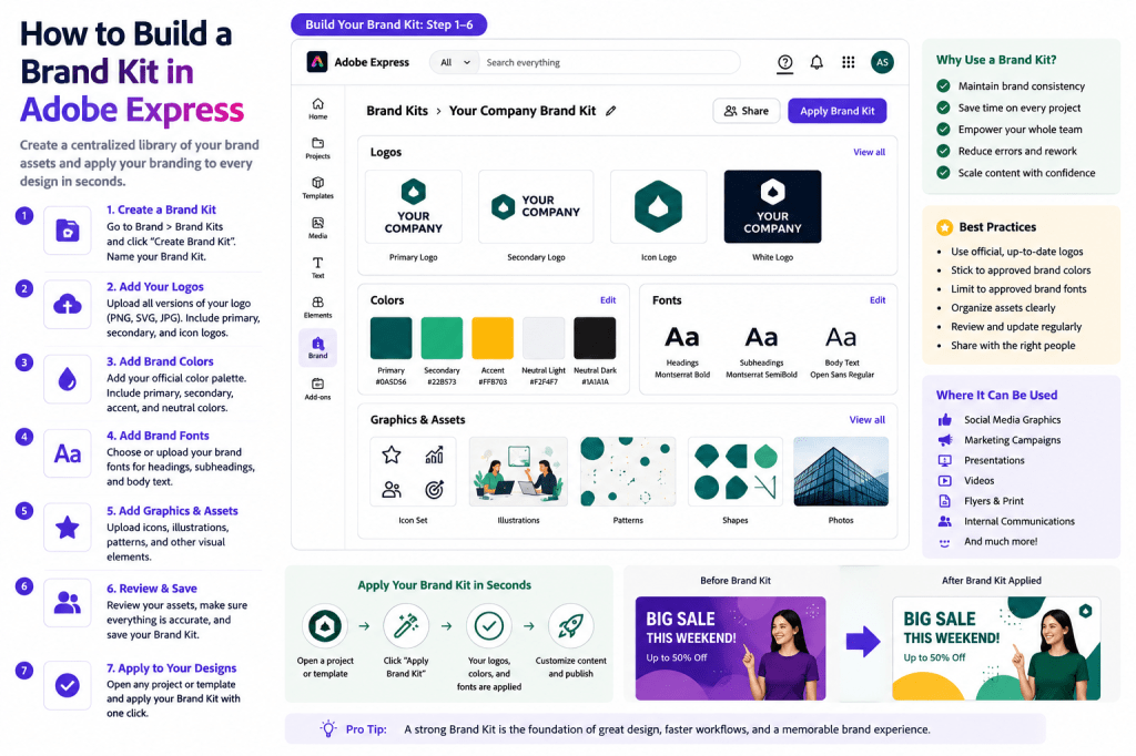 How to Build a Brand Kit in Adobe&nbsp;Express
