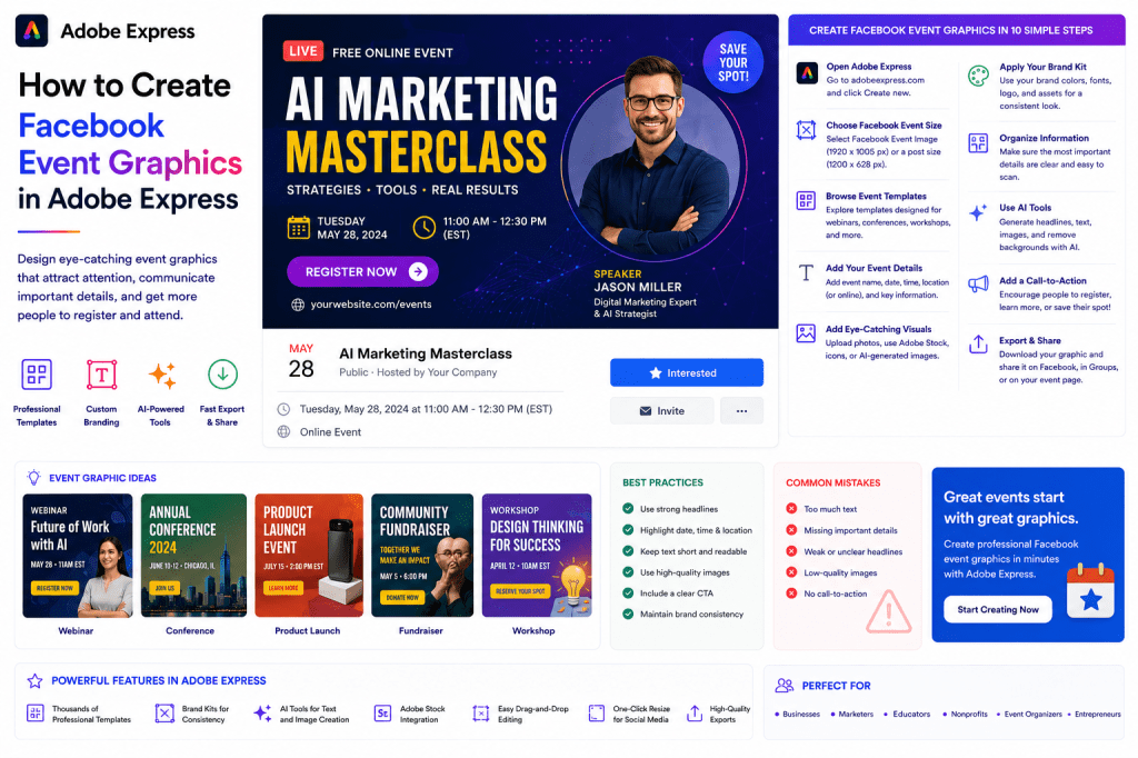 How to Create Facebook Event Graphics in Adobe&nbsp;Express