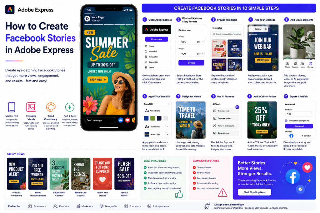 How to Create Facebook Stories in Adobe&nbsp;Express