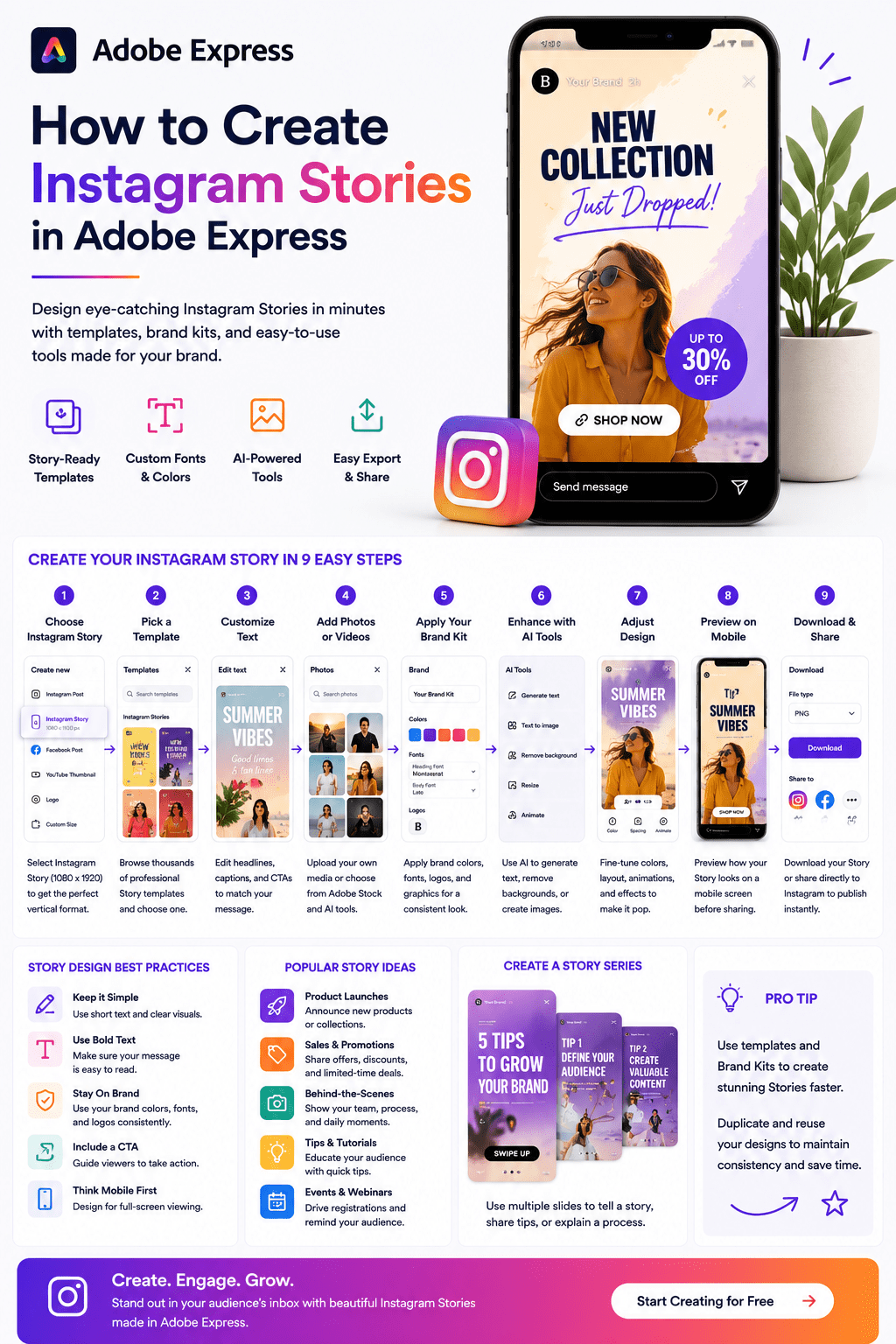 How to Create Instagram Stories in Adobe&nbsp;Express