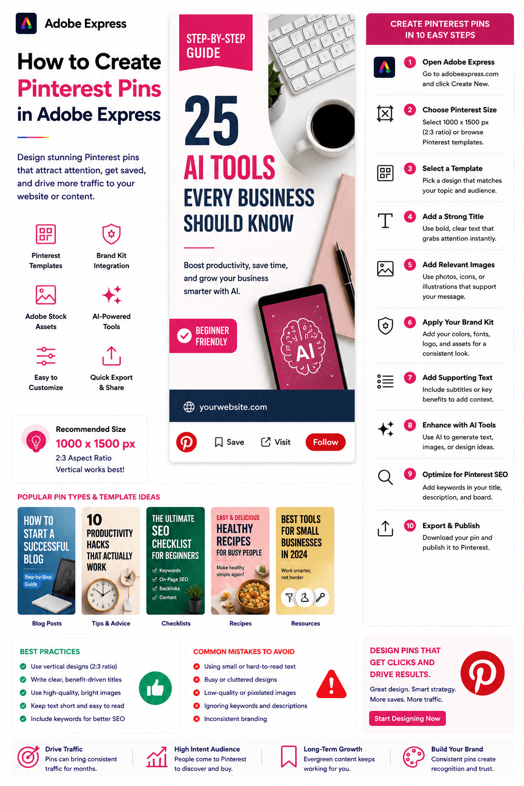 How to Create Pinterest Pins in Adobe&nbsp;Express