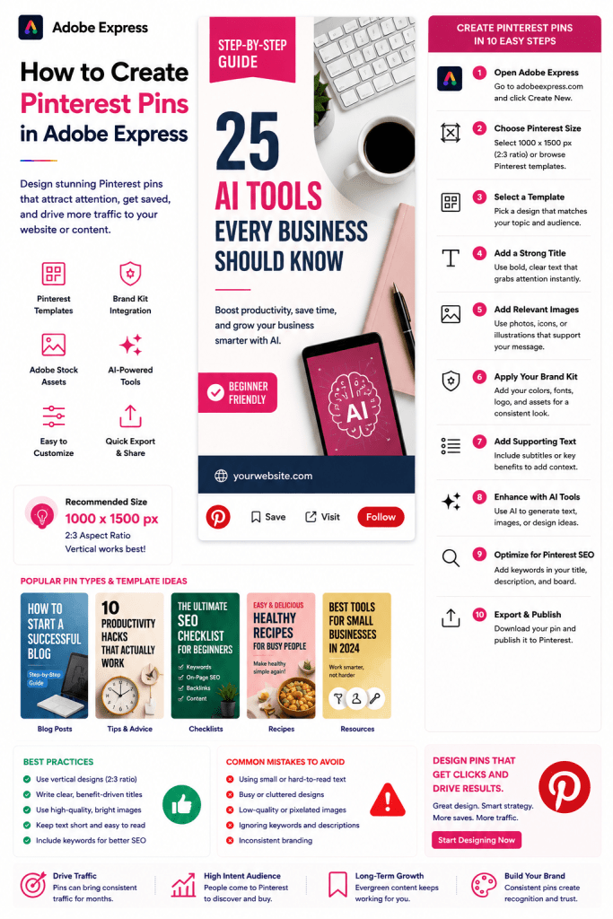 How to Create Pinterest Pins in Adobe Express