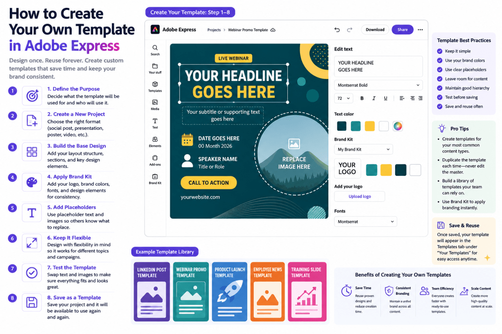How to Create Your Own Template in Adobe&nbsp;Express