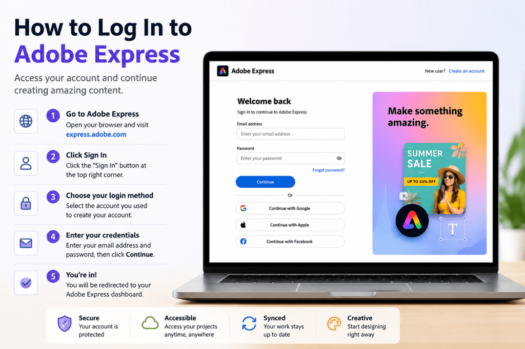 How to Log In to Adobe&nbsp;Express